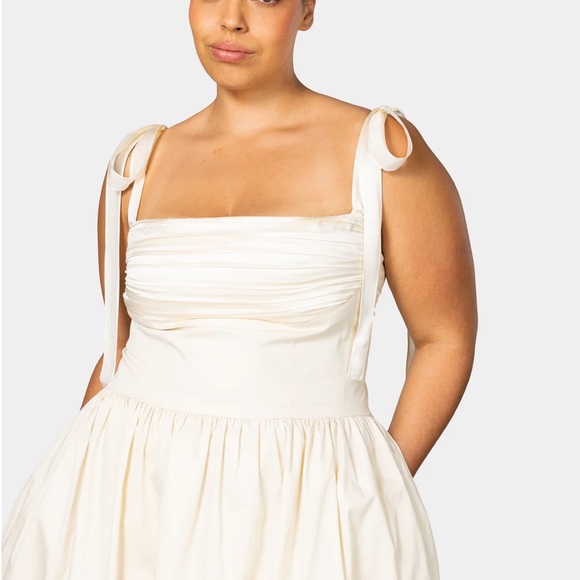 ELIN MAXI DRESS IVORY - Picture 8 of 8